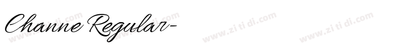 Channe Regular字体转换
